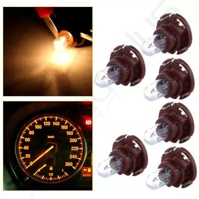 6 T5/T4.7 Halogen Bulb Neo Wedge Panel A/C Climate Control Light Warm White 12V • $8.27