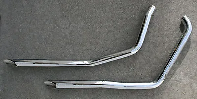 Ultima Chrome 40  Long 1-3/4  Dia. Drag Pipes For Harley FXR 1984-1999 • $80.27