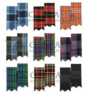 Kilt Flashes - Scottish Tartan Hose Sock Garters Flashes Highland Kilt Flasher • £11.40