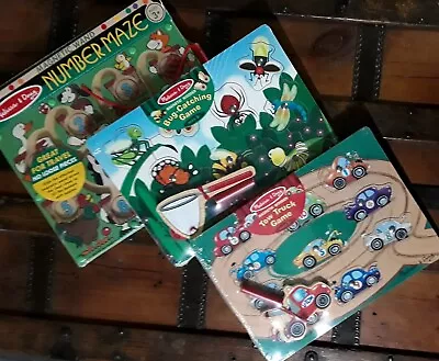 Melissa & Doug Magnetic Number Maze Bug-Catch & Tow Truck - A Set Of 3 Games! • $39.95