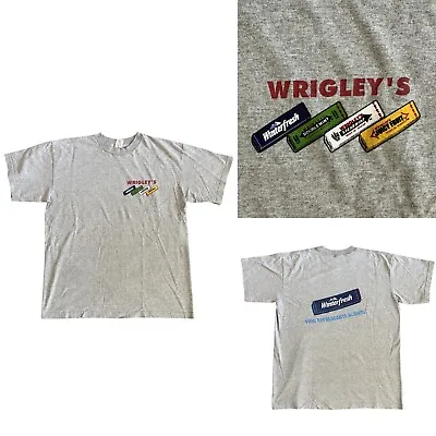 Rare Vintage Wrigleys Gum Gray T-shirt Size XL • $25