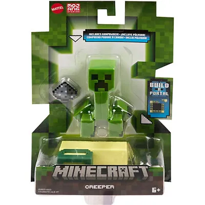 Mattel - Minecraft Build-A-Portal Action Figure - CREEPER (3.25 Inch) HMB20 -New • $18.89