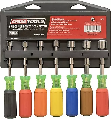 OEM Tools 7 Piece Nut Driver Set Metric - Brand New! • $15.95