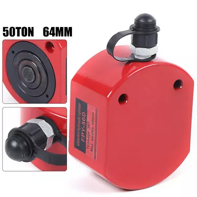 50 Ton Hydraulic Cylinder Jack 2.52 Stroke Ram Low Profile Flat Lift Cylinder • $118.32