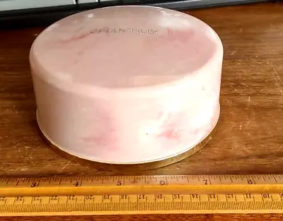 Vintage CHANTILLY Pink Marbled Dusting Powder Empty Plastic? Container • $12.99