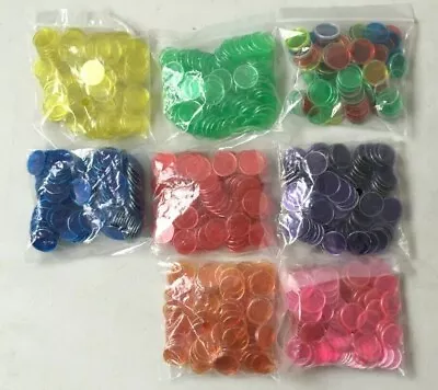 Magnetic Bingo Chips Bag Of 100 Bingo Markers Magnet 7 Colors • $6.45