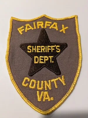 $3 • Buy Vintage Fairfax County Virginia VA Sheriff's Department Patch - Uniform Takeoff 