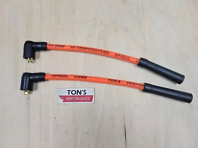 Ton's Orange 10mm Spark Plug Wires Harley 95-03 Sportster XL For Coil Relocation • $27.99