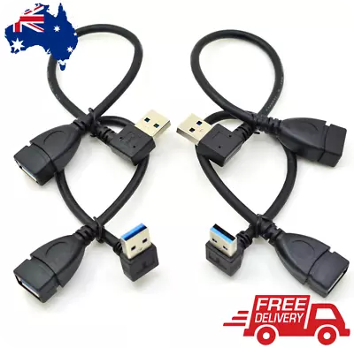 $5.95 • Buy NEW USB 3.0 5Gbps Right Angle Extension Cable 90 Degree L Male To Female Adapter
