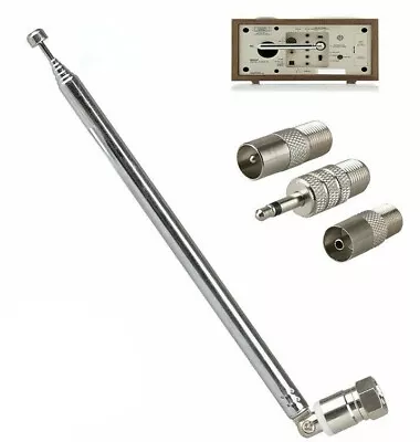 Telescopic Radio Aerial Dab FM Receiver Av Hifi Adapter System Mini Antenna/Hot • £5.98