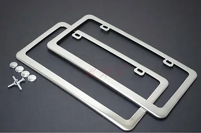 2 PCS Heavy Stainless Steel Mirror Chrome License Plate Frame For ACURA LEXUS • $14.99