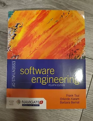 Essentials Of Software Engineering 4th Edition By Orlando Karam Frank Tsui... • $85