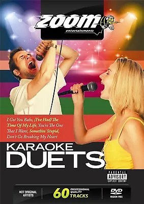Zoom Karaoke Ultimate Duets DVD - 60 Tracks On 2 DVDs - No Fade Out Endings! • £5.95