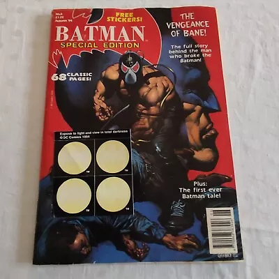 Batman Special Edition Magazine #6 Aut 1994 - With Stickers - Vengeance Of Bane • £9.99