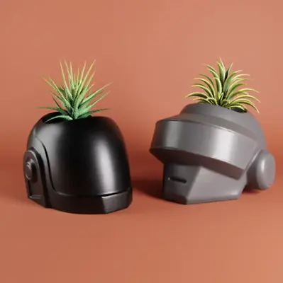 3D Printed DAFT PUNK Helmet Planter Pots Music DJ Gift Home Decor UK Seller • £14.99