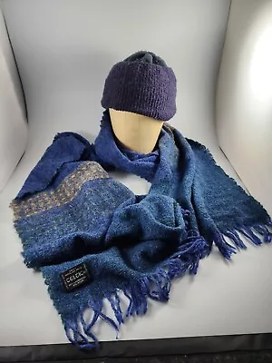 Celtic Scarf Wrap And Hat Kerry Woollen Mills Lambswool Nylon Made In Ireland  • $34.99