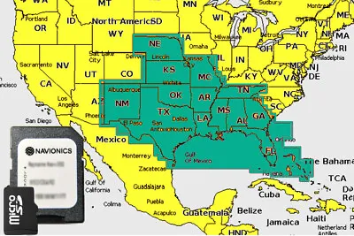 2024 Navionics Plus MicroSD MSD Chart Card Maps U.S. South LakesRiversCoastals • $68