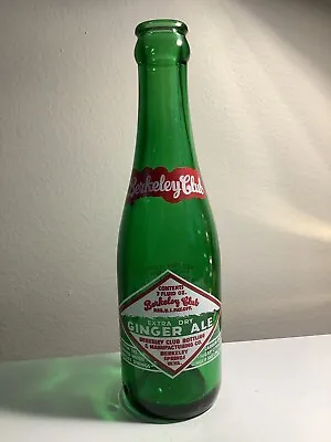 BERKELEY CLUB 7oz GINGER ALE ACL Soda Bottle Berkeley Springs W. Va 1968 🥤  • $5.99
