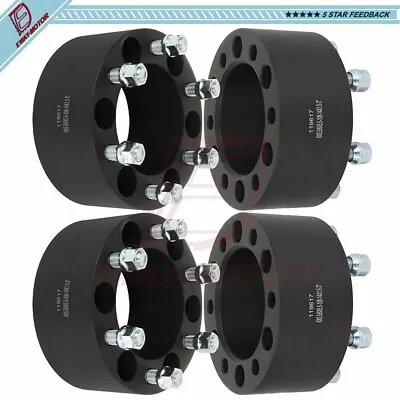 $128.59 • Buy 4Pcs 6x5.5 Wheel Spacers 3  For GMC Sierra 1500 Chevrolet Silverado 1500 Tahoe