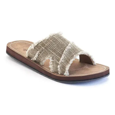 Men's Vintage Stone Frayed Flip-Flops Tan • $18.99