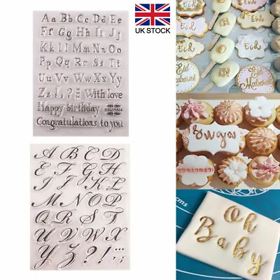 Alphabet Embosser Stamp Cake Decor Baking Bakeware Letters Tool Nice Letter New • £5.94