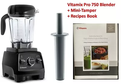 New Vitamix Pro 750 Blender 64 Oz. Low Profile Container +Book + Tamper- Blk • $519.99