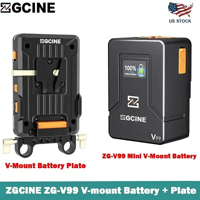 ZGCINE ZG-V99 Mini V-Mount Battery With V-Mount Plate For BMPCC 4K 6K Pro ZCAM • $169