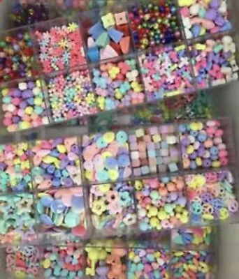 £2.39 • Buy Beads Gems Kids Craft Educational Children DIY  Letters Mixed Jewellery Making 
