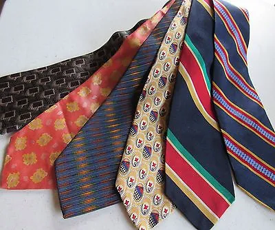 $24.68 • Buy Lot Of 6 Robert Talbott Neckties Various Colors Sizes 100% Silk