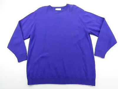 VINTAGE Miss Pendleton Sweater Womens Large Purple 100% Wool Shoulder Pads LS  • $20.69