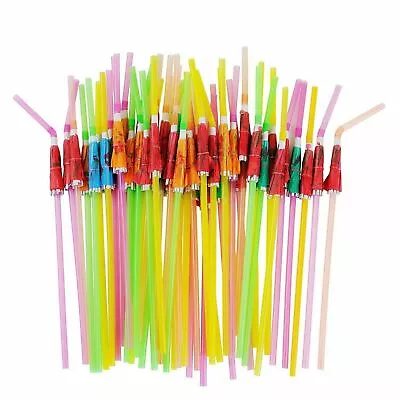 £2.51 • Buy Cocktail Drink Straw Umbrella Plastic Tropical Hawaiian Birthday Party Supplies