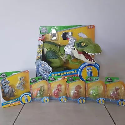 Jurassic World Imaginext Mega Mouth T-Rex Trex Owen Blue Raptor 10 Character NEW • $179.99