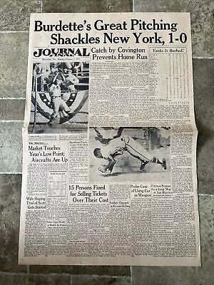 1957 Milwaukee Braves Baseball World Series Vs Yankees Journal Newspaper • $24.99