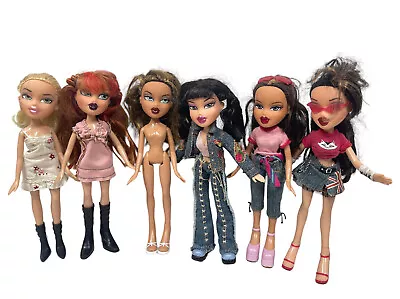 $10.50 • Buy Vintage LOT OF 7 Bratz Dolls 2001 MGA Clothes Shoes Accessories