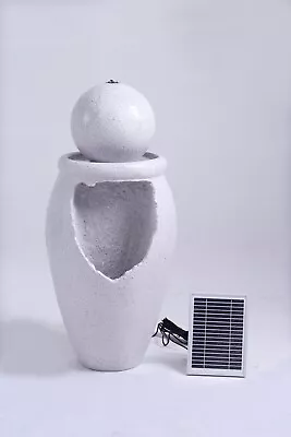 £189.99 • Buy Battery Backup Garden Outdoor Solar Powered Ball & Pot Water Fountain Feature
