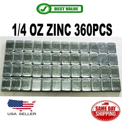 1 Box 1/4 Oz Zinc Wheel Weights Stick-on Adhesive Tape 6 Lbs Lead-free 360 Pcs • $20.99