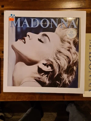 £10 • Buy Madonna - True Blue Vinyl  LP Record With Lyrics Inner - 1986