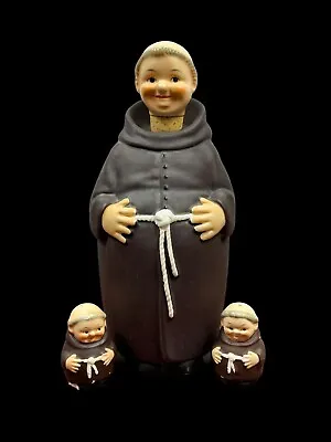 Vintage Goebel West Germany Friar Tuck Monk Decanter W/ Stopper & S/P Shakers • $26.85