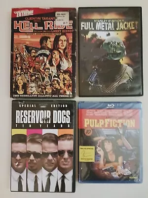 Pulp Fiction Blu-ray Sealed Reservoir Dogs Hell Ride Full Metal Jacket DVD  • $9.99