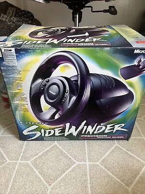 Microsoft SideWinder Precision Racing Wheel W/Pedals USB Version 1 *Not Tested* • $39.99