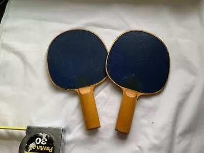 Vintage 10.5 Inch Ping Pong Paddles Set Of 2 • $12