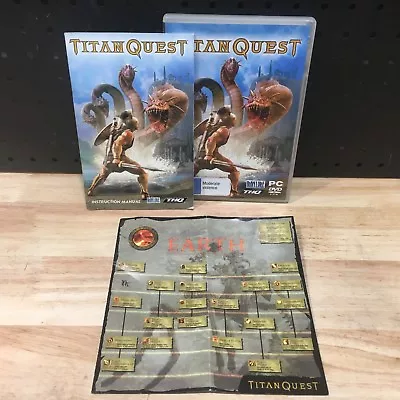 Titan Quest Pc Dvd Game + Extra Game Titan Quest Immortal Throne - Like New • $18