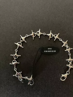 Sterling Silver Horse Bit Bracelet - FALABELLA- NWT AND FREE POSTAGE • £37.99