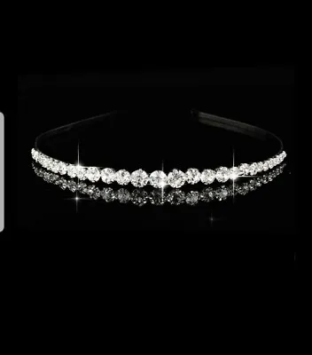£6.99 • Buy Wedding Headband Rhinestone Bridal Tiara Crystal Diamante Bridesmaid Party Prom