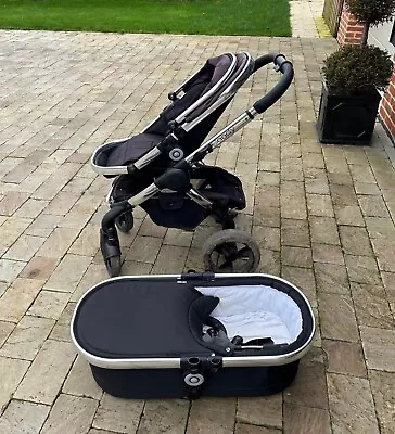 ICandy Peach Black Single Seat Stroller With Bassinet Attachment  • £100