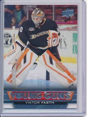 Viktor Fasth 2013-14 Upper Deck Series 1 Young Guns Rookie Card Rc #244 • $4