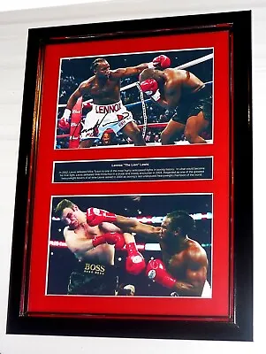 $75 • Buy Lennox  The Lion  Lewis 2004 Signed Framed Boxing Heavyweight Champion Gift 