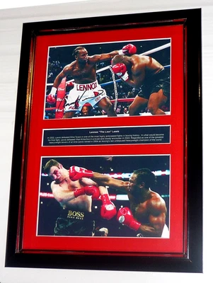 $75 • Buy Lennox  The Lion  Lewis 2004 Signed Framed Boxing Heavyweight Champion Gift 