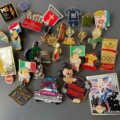 Vintage Enamel Pins Retro Badges Collectible Advertising Disney Football Memorab • £1.50