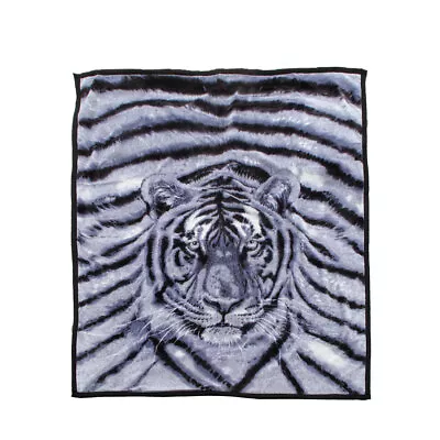 1000GSM White Tiger Luxury Quality 2 Ply Mink Blanket 200 X 240 Cm • $78.26